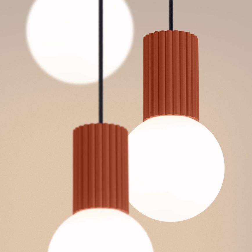Luster na sajli HALO 3xG9/8W/230V prečnik 25 cm narandžasta