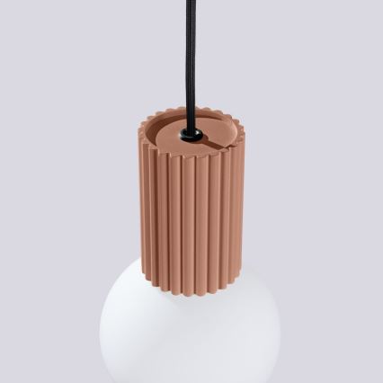Luster na sajli HALO 1xG9/8W/230V, prečnik 12 cm, braon