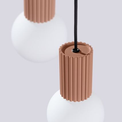 Luster na sajli HALO 3xG9/8W/230V prečnik 25 cm braon