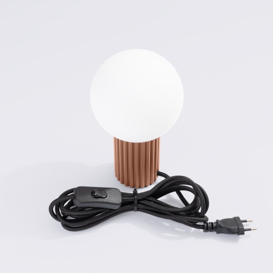 Stona lampa HALO 1xG9/8W/230V Ø 12 cm braon