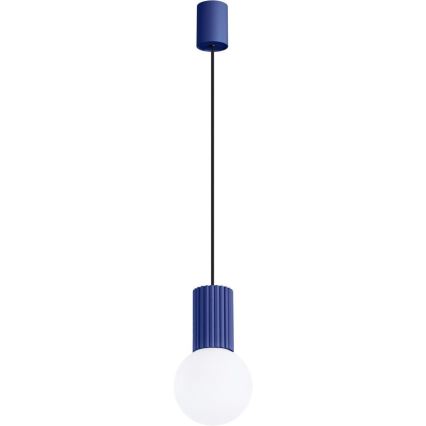 Luster na sajli HALO 1xG9/8W/230V, prečnik 12 cm, plave boje