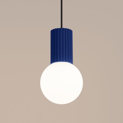 Luster na sajli HALO 1xG9/8W/230V, prečnik 12 cm, plave boje