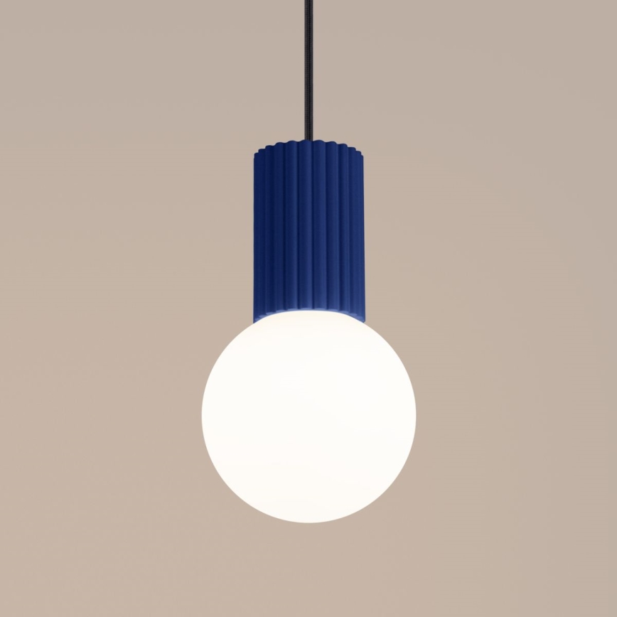 Luster na sajli HALO 1xG9/8W/230V, prečnik 12 cm, plave boje