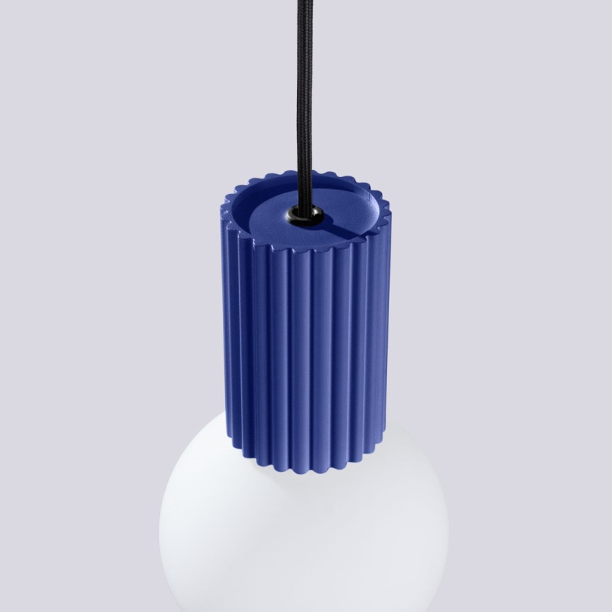 Luster na sajli HALO 1xG9/8W/230V, prečnik 12 cm, plave boje