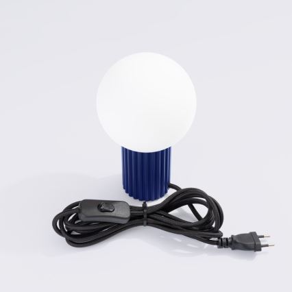 Stona lampa HALO 1xG9/8W/230V prečnik 12 cm plava