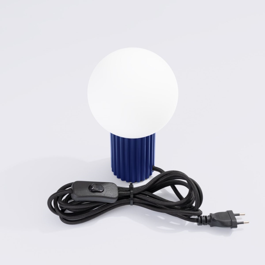 Stona lampa HALO 1xG9/8W/230V prečnik 12 cm plava