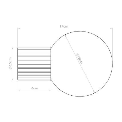 Zidno svetlo za kupatilo HALO 1xG9/8W/230V, prečnik 12 cm, IP44, taupe