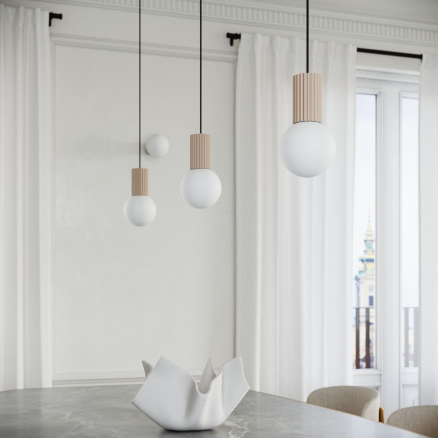 Luster na sajli HALO 1xG9/8W/230V prečnik 12 cm taupe