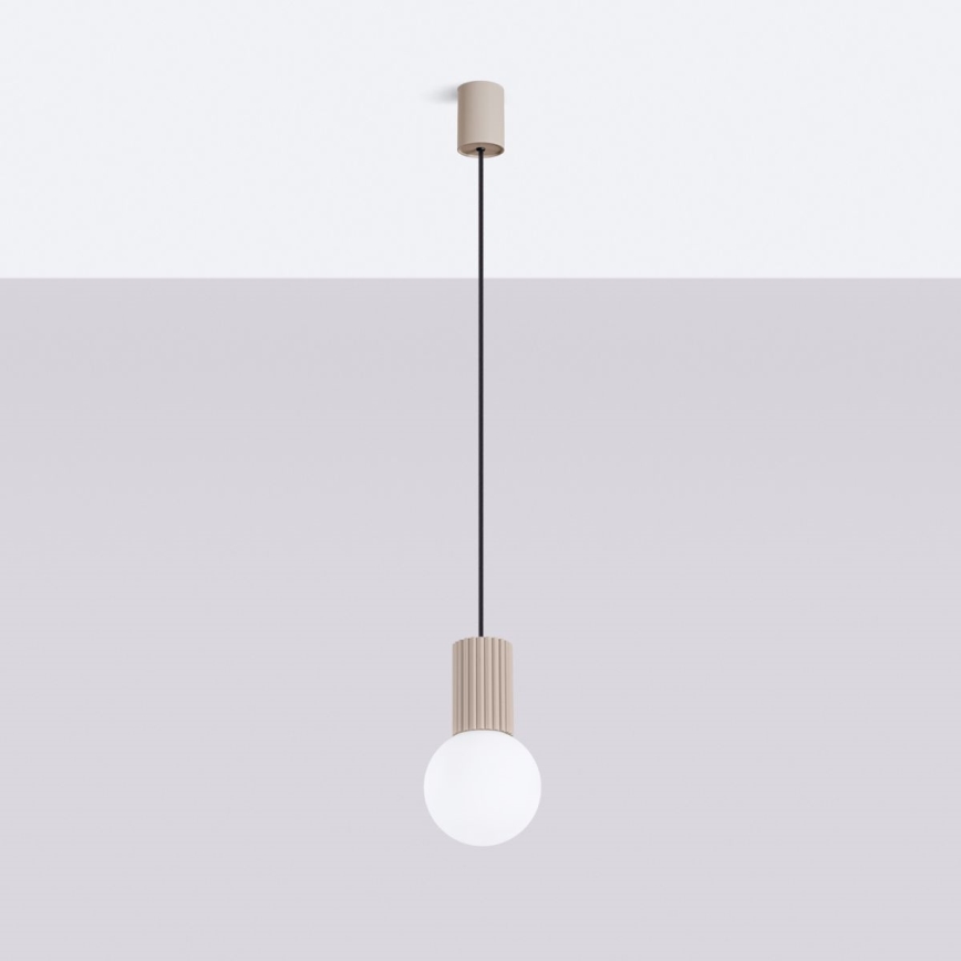 Luster na sajli HALO 1xG9/8W/230V prečnik 12 cm taupe