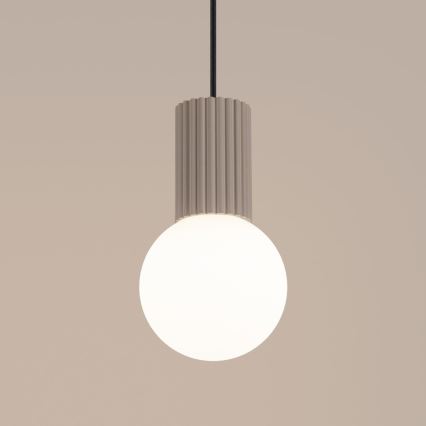Luster na sajli HALO 1xG9/8W/230V prečnik 12 cm taupe