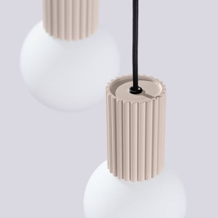Luster na sajli HALO 3xG9/8W/230V, prečnik 25 cm, taupe