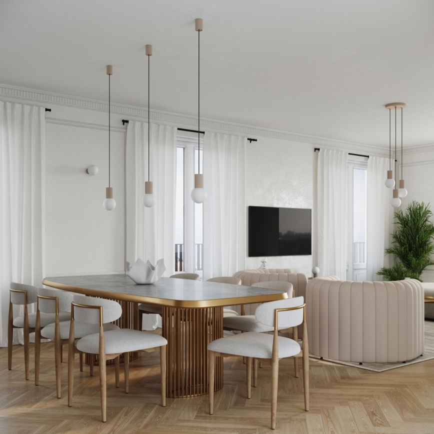 Stona lampa HALO 1xG9/8W/230V, prečnik 12 cm, taupe