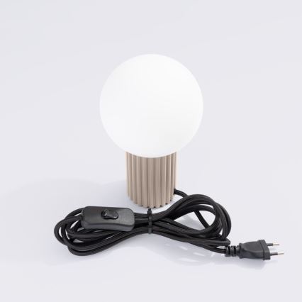 Stona lampa HALO 1xG9/8W/230V, prečnik 12 cm, taupe