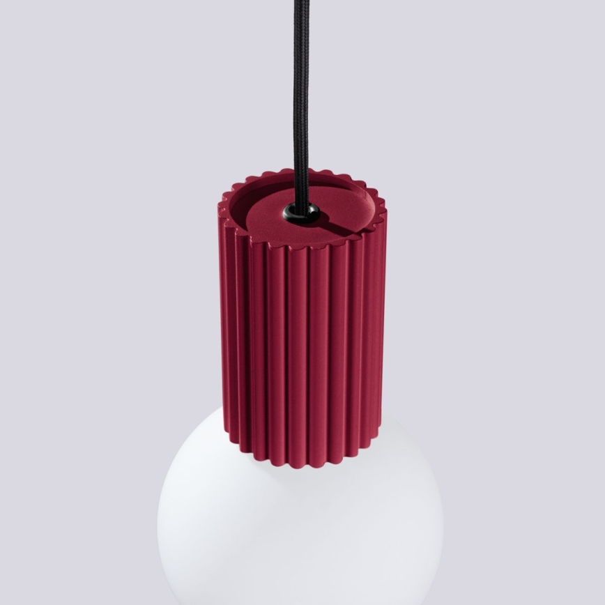 Luster na kablu HALO 1xG9/8W/230V Ø 12 cm crvena
