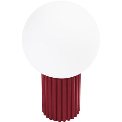 Stona lampa HALO 1xG9/8W/230V prečnika 12 cm crvena