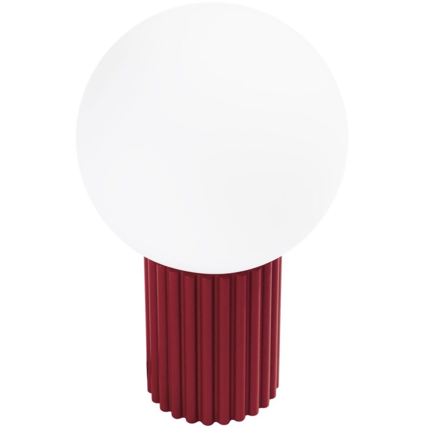Stona lampa HALO 1xG9/8W/230V prečnika 12 cm crvena