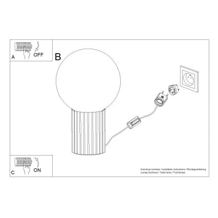 Stona lampa HALO 1xG9/8W/230V prečnika 12 cm crvena
