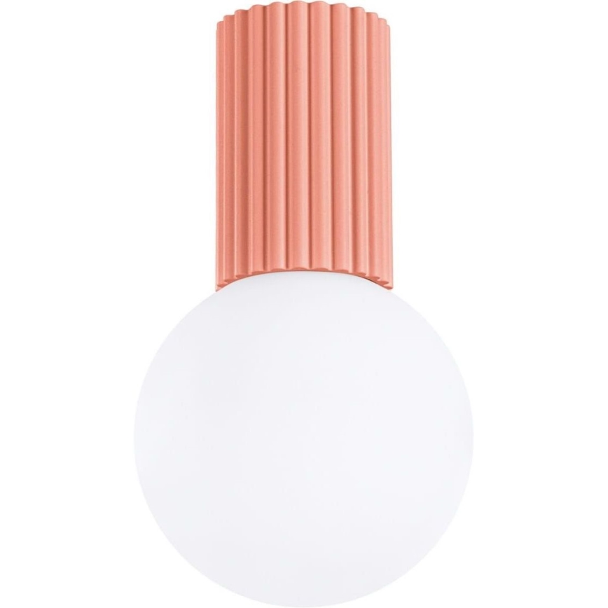 Plafonsko svetlo za kupatilo HALO 1xG9/8W/230V, prečnik 12 cm, IP44, ružičasto