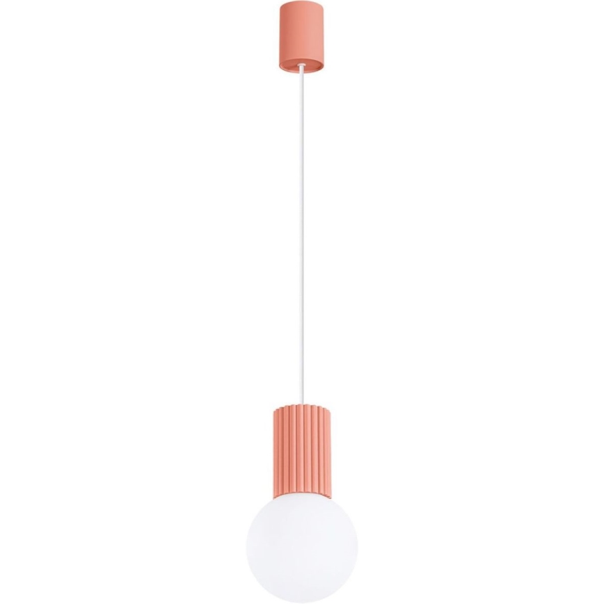 Ružičast luster HALO na sajli 1xG9/8W/230V, prečnik 12 cm