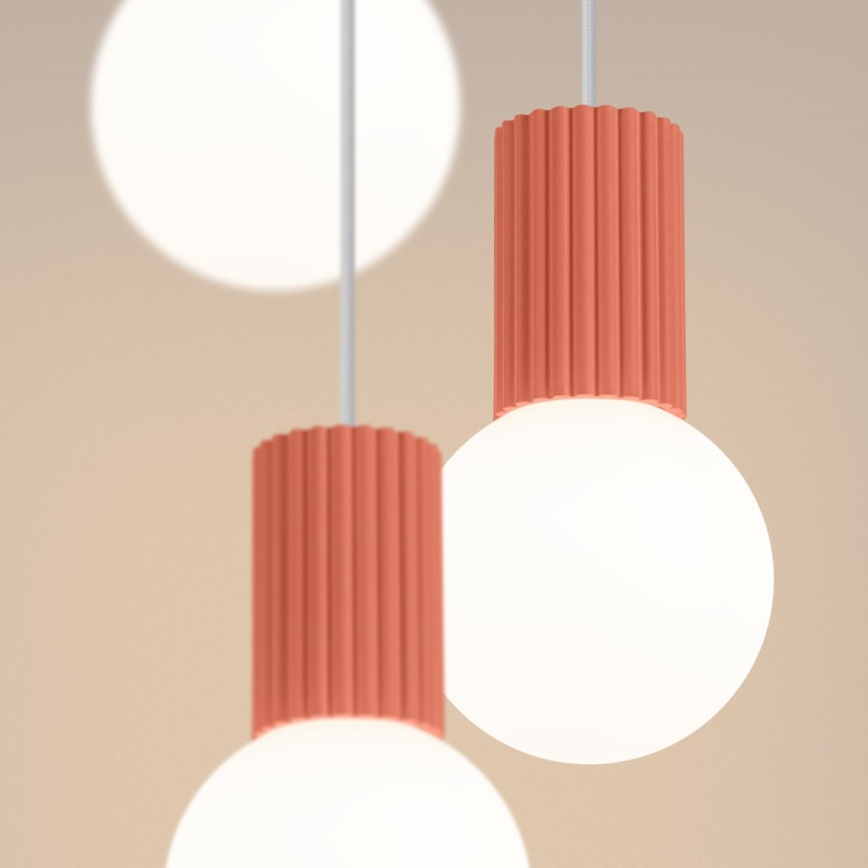 Luster na sajli HALO 3xG9/8W/230V, prečnik 25 cm, ružičasta