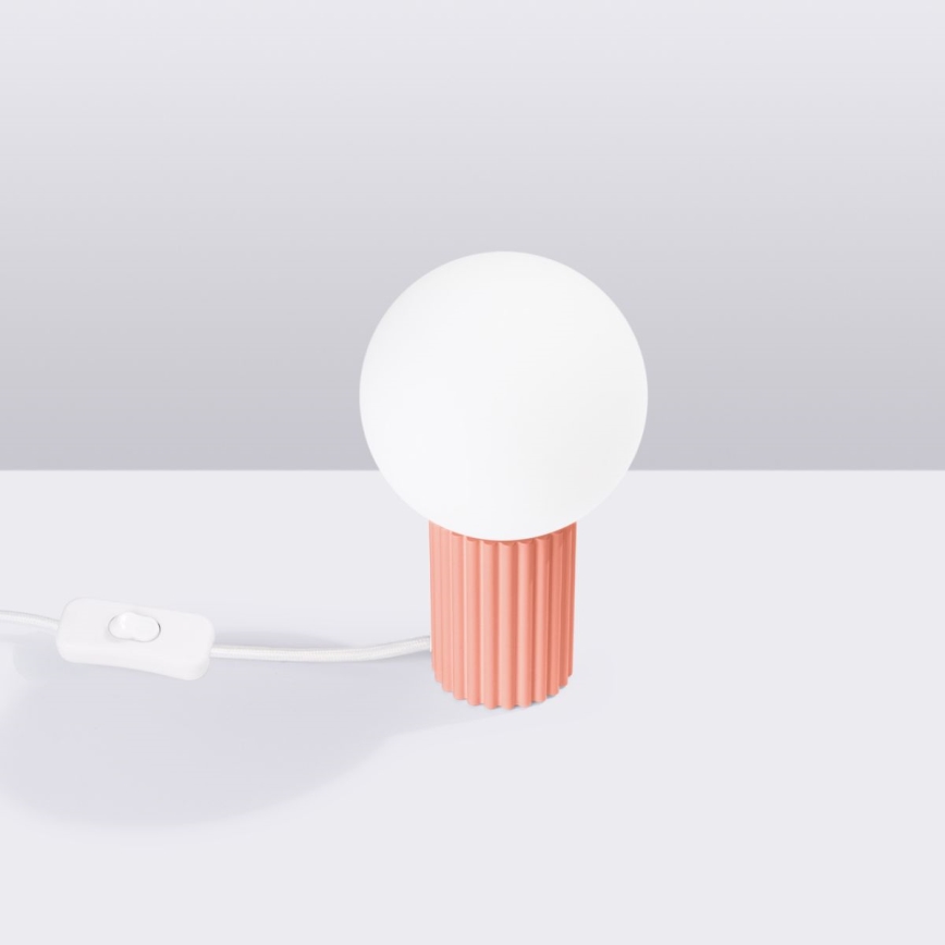 Stona lampa HALO 1xG9/8W/230V, prečnik 12 cm, ružičasta