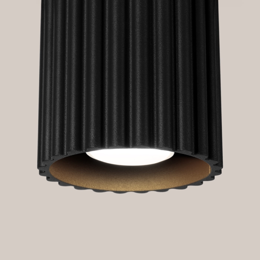 Spot svetiljka AURA 1xGU10/10W/230V 10 cm crna
