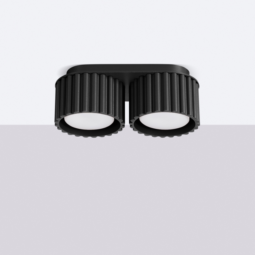Ugradni spot AURA 2xGX53/10W/230V crni