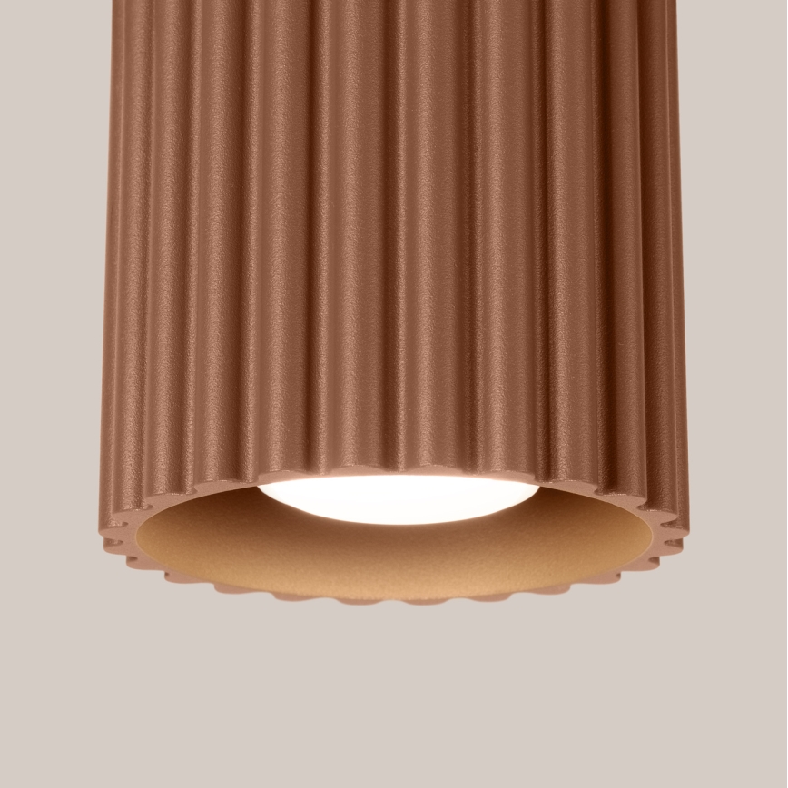 Spot svetlo AURA 1xGU10/10W/230V, 10 cm, braon