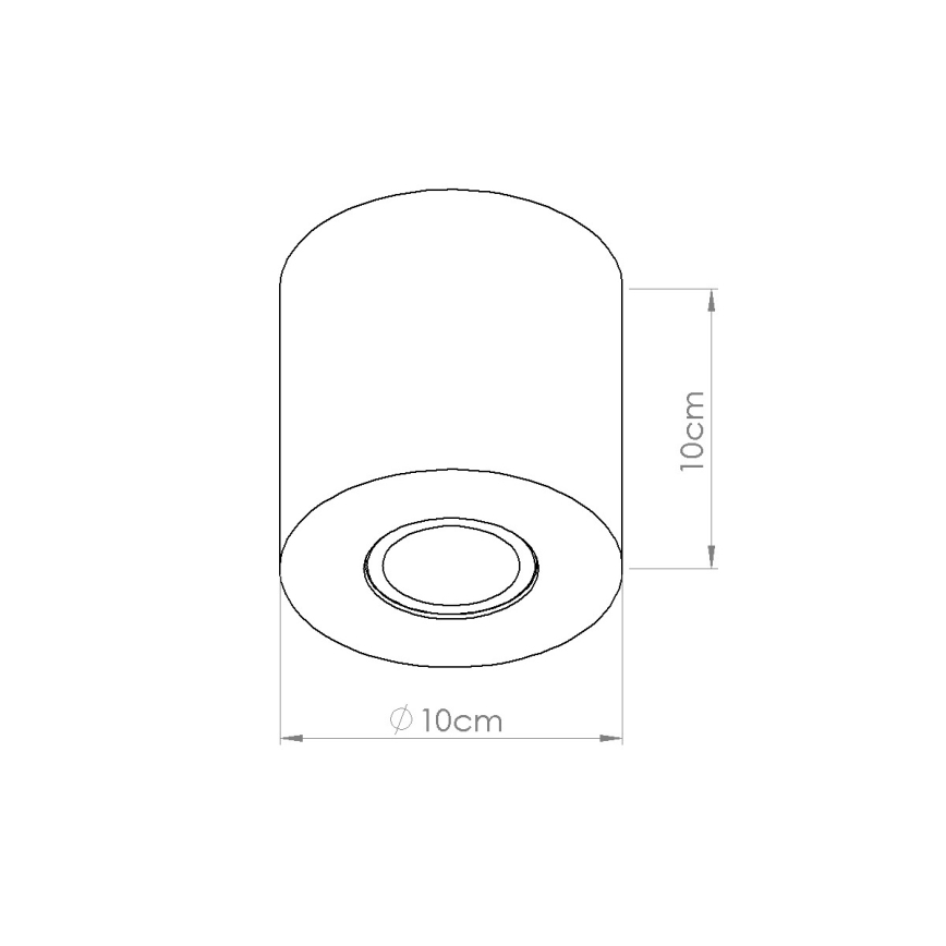 Spot svetlo ORBIS 1xGU10/10W/230V beton/krem