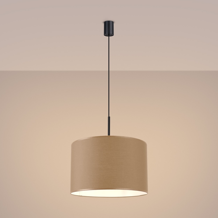 Luster na sajli NEVIA 1xE27/15W/230V prečnik 40 cm taupe