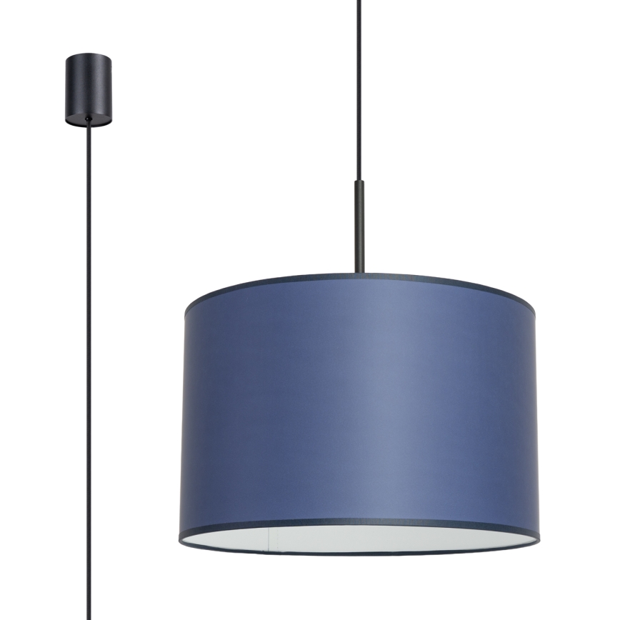 Luster na sajli NEVIA 1xE27/15W/230V Ø 40 cm plava