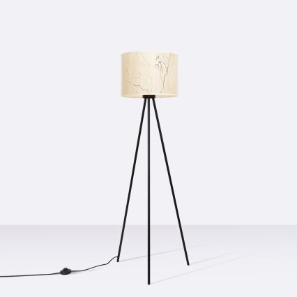 Stojeća lampa NEVIA 1xE27/15W/230V bež/mramorni dekor