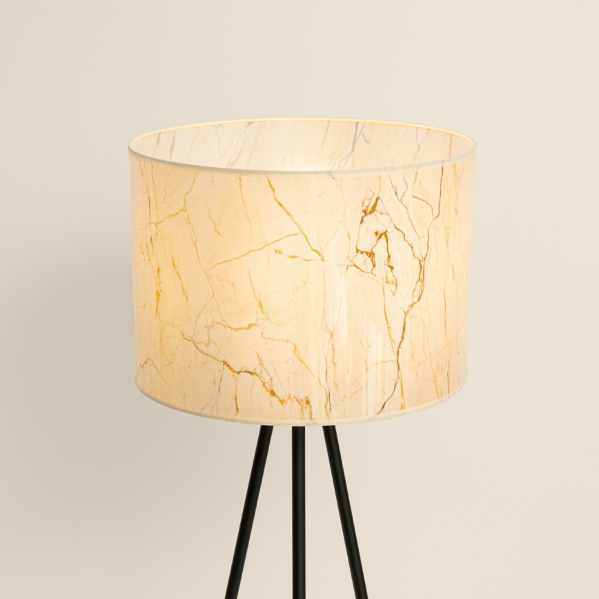 Stojeća lampa NEVIA 1xE27/15W/230V bež/mramorni dekor