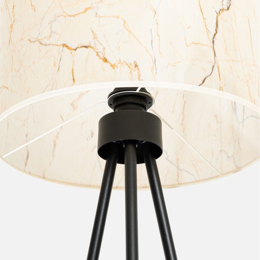 Stojeća lampa NEVIA 1xE27/15W/230V bež/mramorni dekor