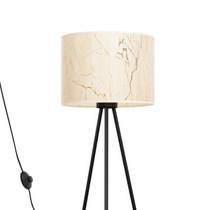 Stojeća lampa NEVIA 1xE27/15W/230V bež/mramorni dekor
