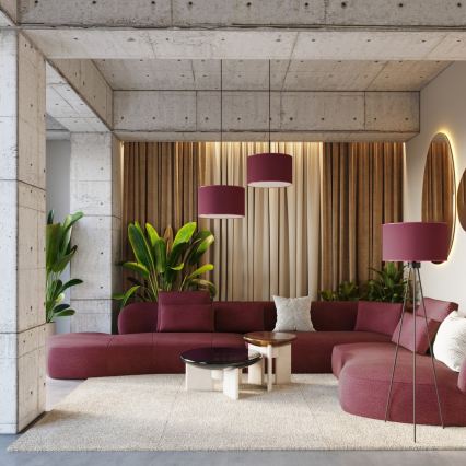 Stojeća lampa NEVIA 1xE27/15W/230V crvena