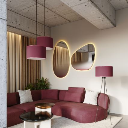 Stojeća lampa NEVIA 1xE27/15W/230V crvena