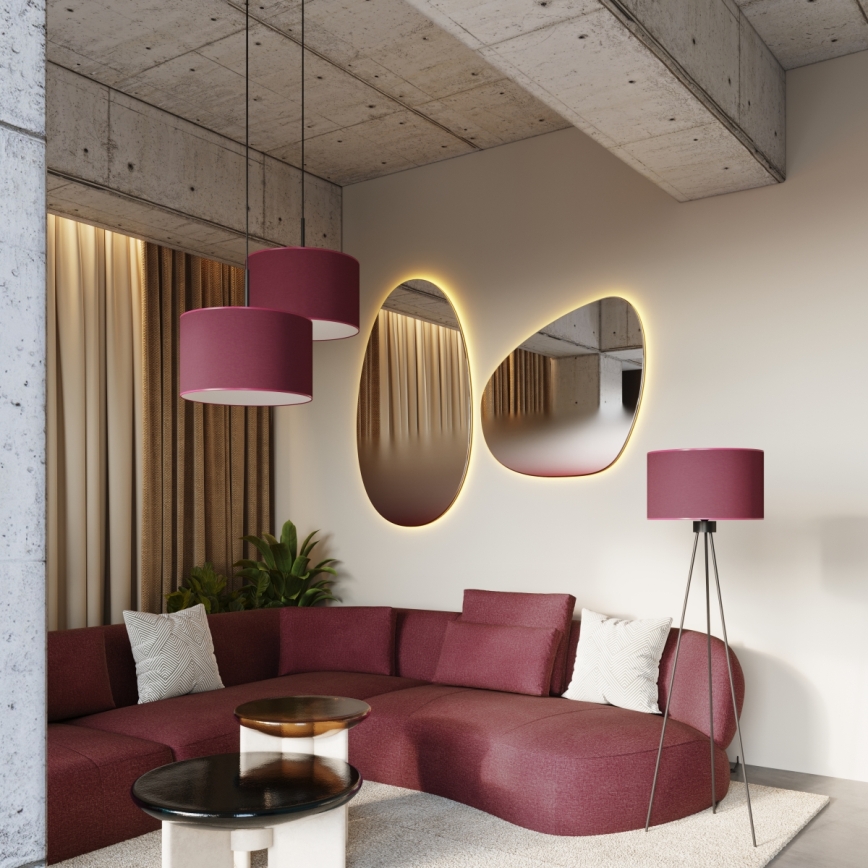Stojeća lampa NEVIA 1xE27/15W/230V crvena