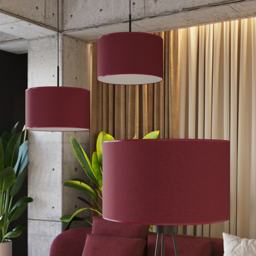 Stojeća lampa NEVIA 1xE27/15W/230V crvena