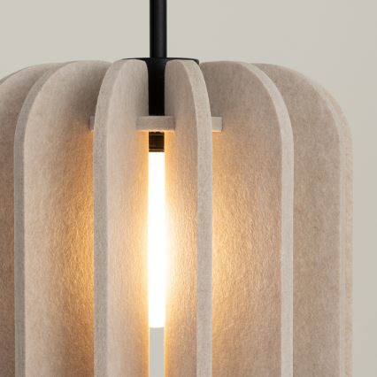 Luster na sajli MULA 1xE27/15W/230V Ø 27 cm krem