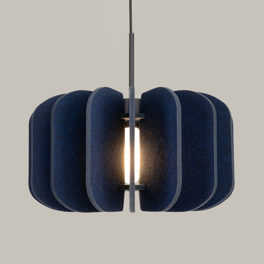 Luster na sajli MULA 1xE27/15W/230V prečnik 45 cm plav