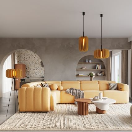 Podna lampa MULA 1xE27/15W/230V žuta