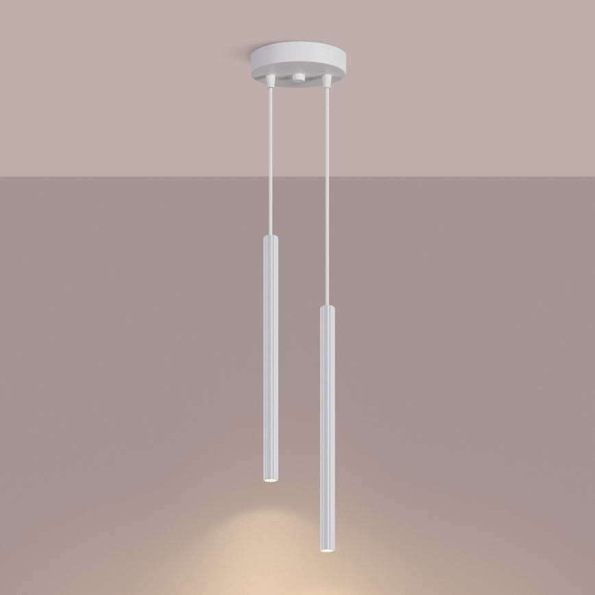 Luster na sajli ARCHE 2xG9/8W/230V, bela
