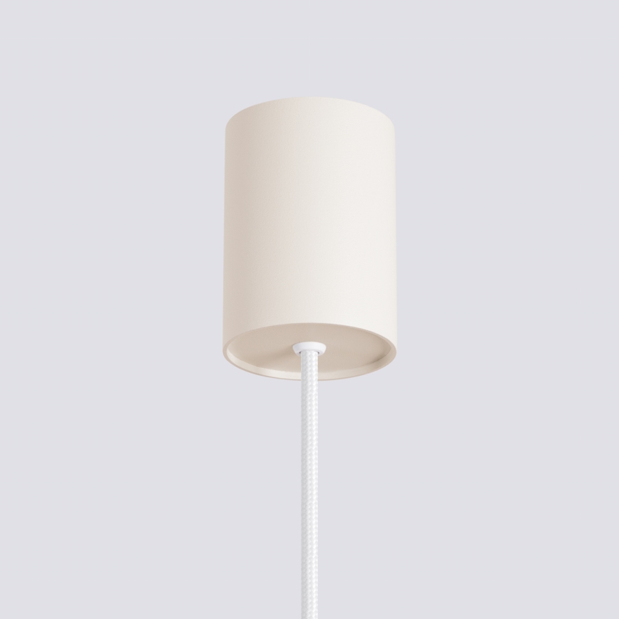 Luster na lanku ESTRIA 1xE14/10W/230V, prečnik 14 cm, krem boje