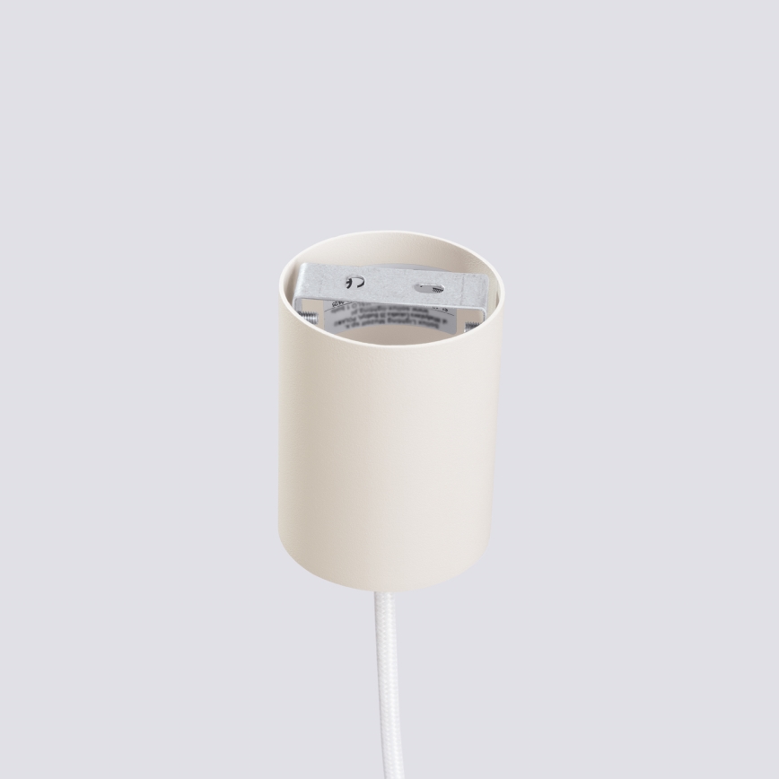 Luster na lanku ESTRIA 1xE14/10W/230V, prečnik 14 cm, krem boje