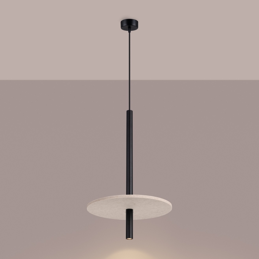Luster na sajli FELTRO 1xG9/8W/230V crna/krem
