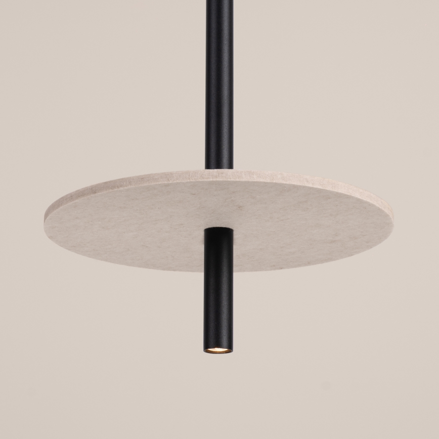 Luster na sajli FELTRO 1xG9/8W/230V crna/krem