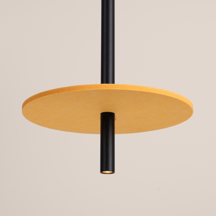 Luster na sajli FELTRO 1xG9/8W/230V crna/žuta