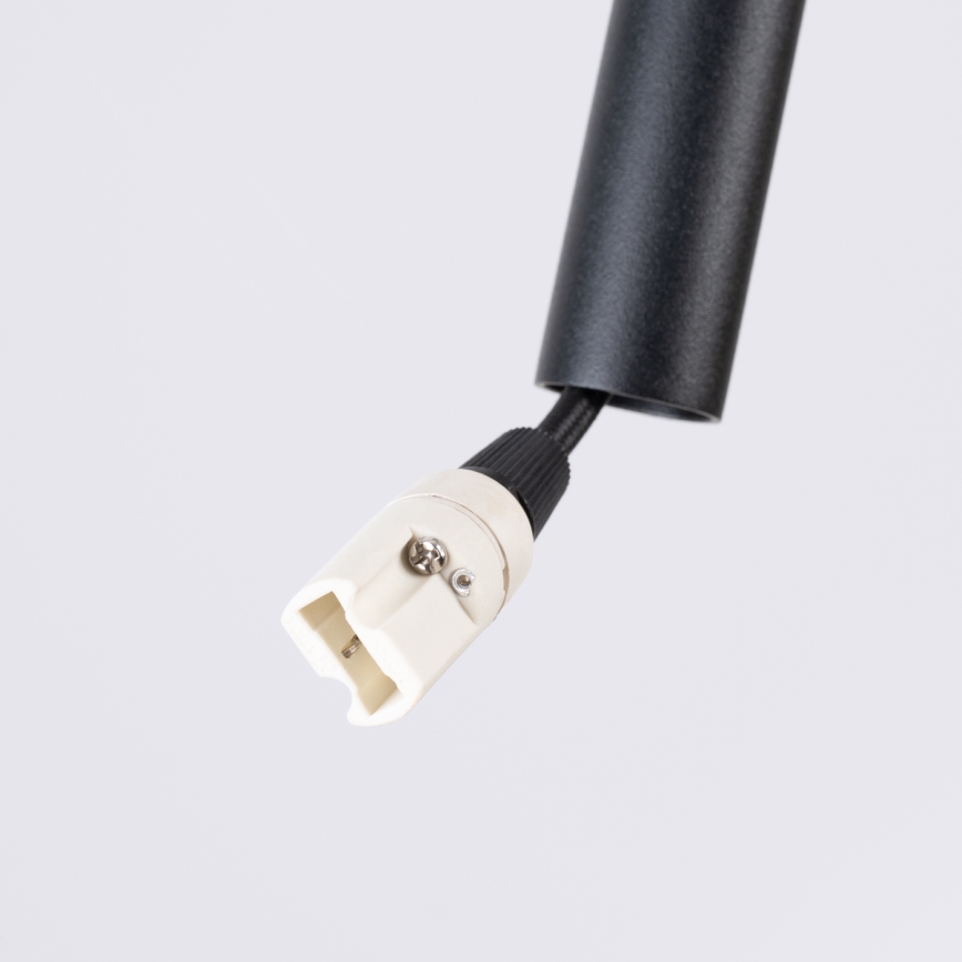 Luster na lanku FELTRO 1xG9/8W/230V crna/plava
