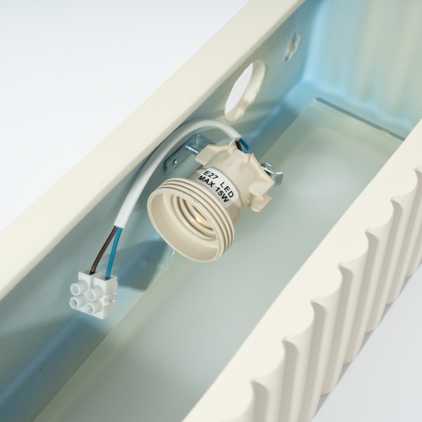 Zidno svetlo RIGATA 1xE27/15W/230V keramika/krem